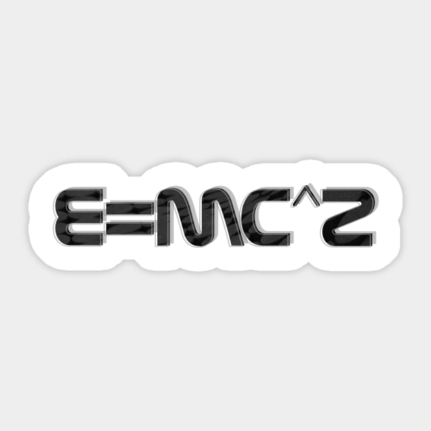 E=mc^2 Sticker by afternoontees